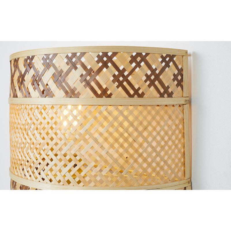 Good&Mojo-collectie Wandlamp Langkawi - Naturel/bruin - 32cm