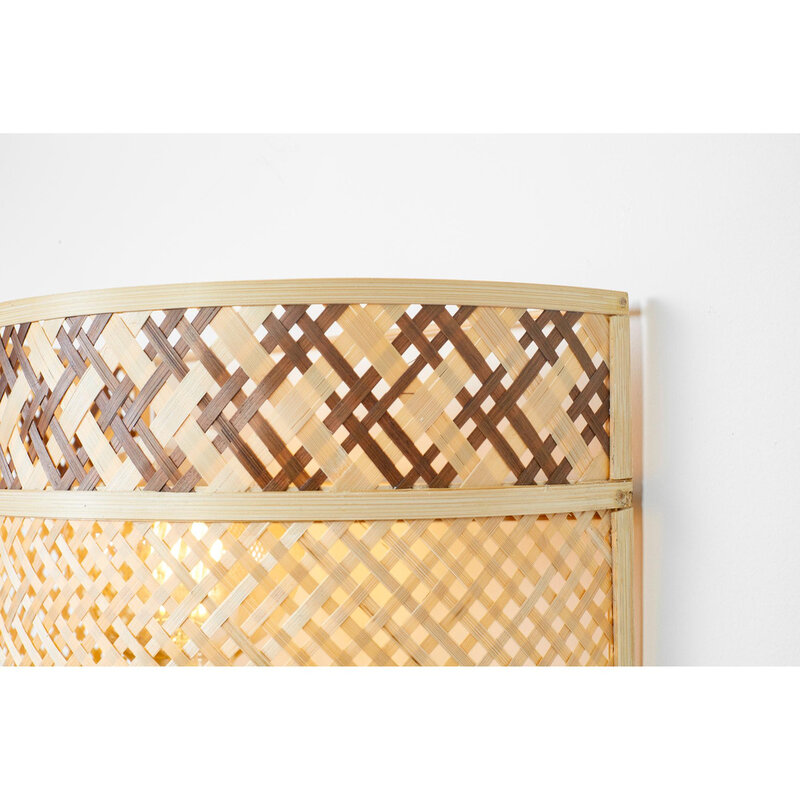 Good&Mojo-collectie Wandlamp Langkawi - Naturel/bruin - 32cm
