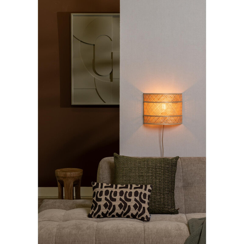 Good&Mojo-collectie Wandlamp Kinabalu - Naturel / bruin - 50x40x50cm