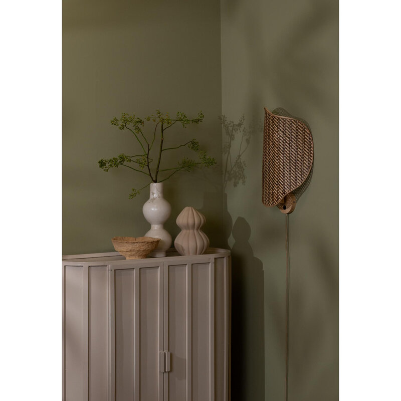 Good&Mojo-collectie Wandlamp Kinabalu - Naturel / bruin - 50x40x50cm