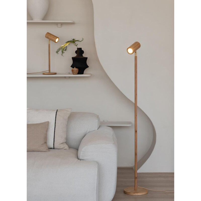 Good&Mojo-collectie Vloerlamp Java - Naturel - Ø23cm