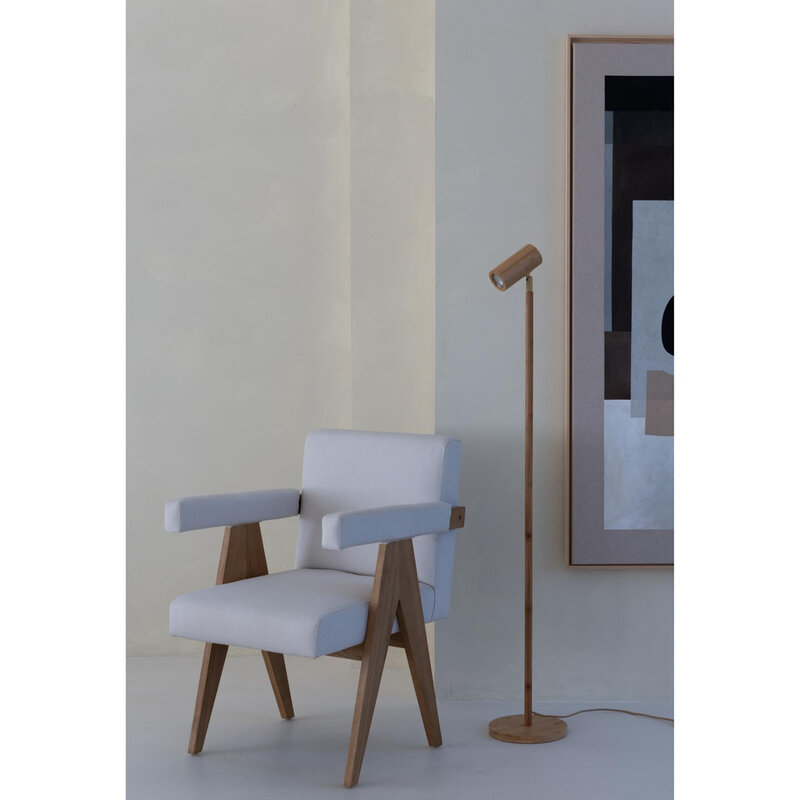 Good&Mojo-collectie Vloerlamp Java - Naturel - Ø23cm