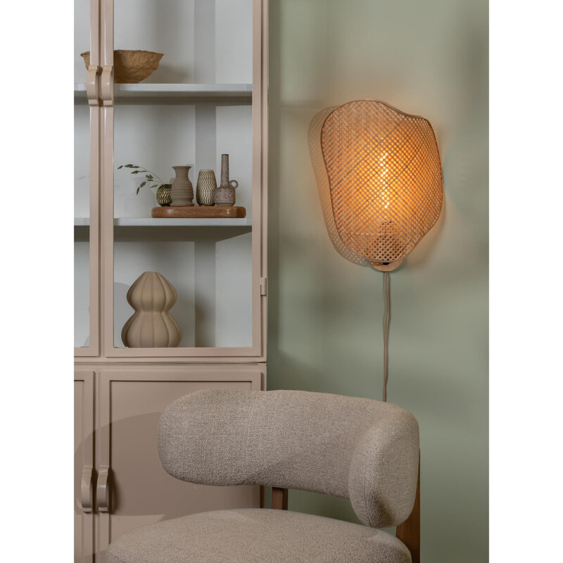 Good&Mojo-collectie Vloerlamp Java - Naturel - Ø23cm