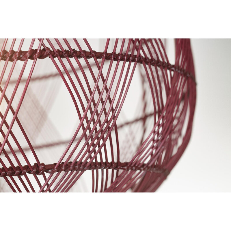 Good&Mojo-collectie Hanglamp Mendoza - Bordeaux - Ø35cm