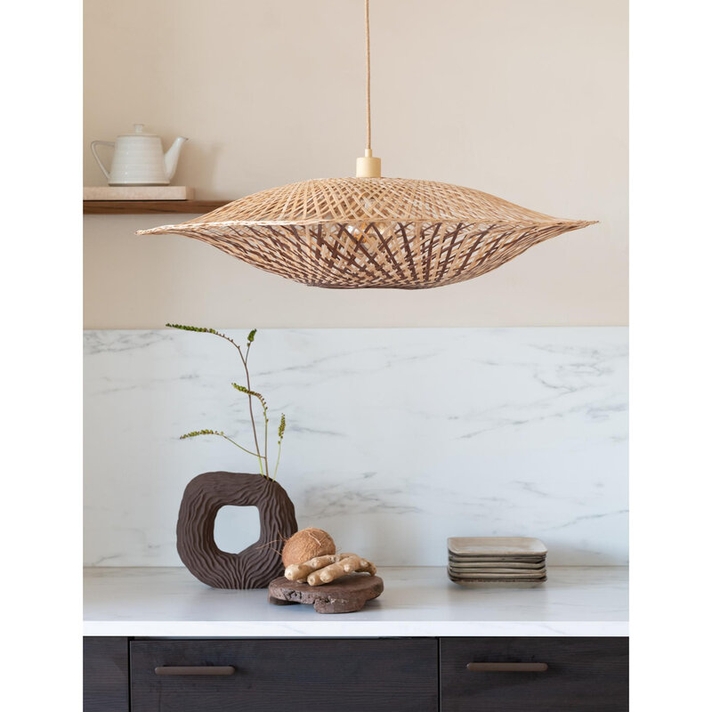 Good&Mojo-collectie Hanglamp Madura - Naturel - Ø17cm