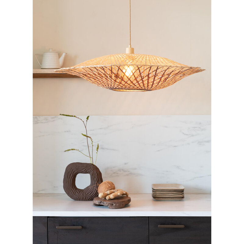 Good&Mojo-collectie Hanglamp Madura - Naturel - Ø17cm