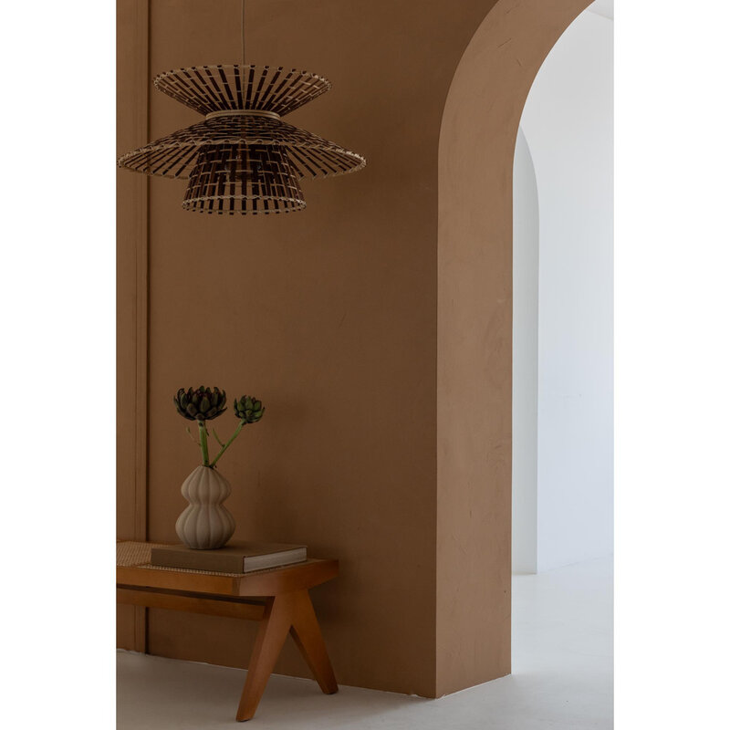 Good&Mojo-collectie Hanglamp Machupicchu - bruin- Ø57cm