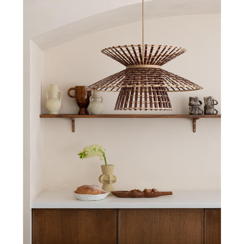 Good&Mojo-collectie Hanglamp Machupicchu - bruin- Ø57cm