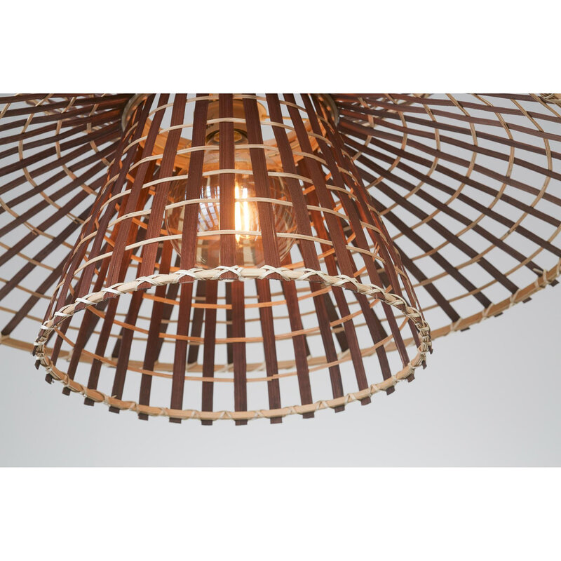 Good&Mojo-collectie Hanglamp Machupicchu - bruin- Ø57cm