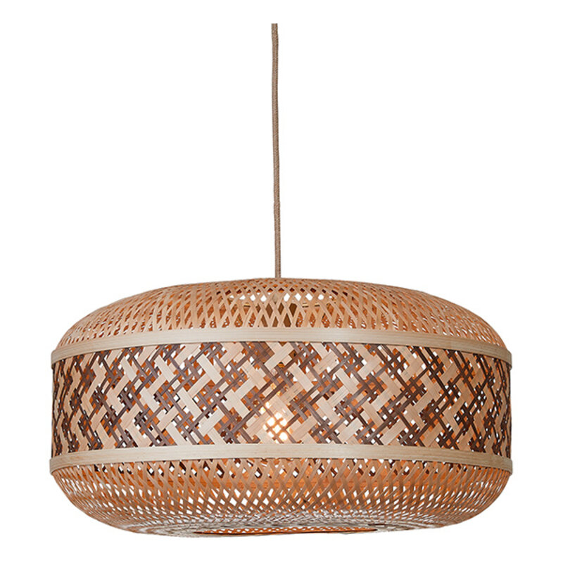 Good&Mojo-collectie Hanglamp Langkawi - Naturel / bruin - Ø50cm