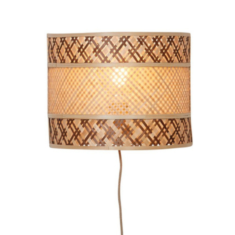 Good&Mojo-collectie Wandlamp Langkawi - Naturel/bruin - 32cm