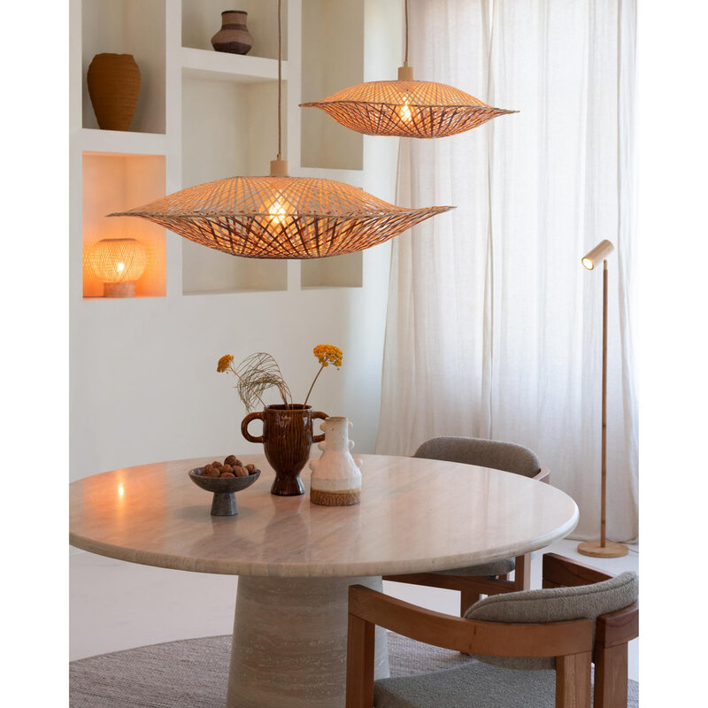 Good&Mojo-collectie Hanglamp Madura - Naturel - bruin - Ø22cm