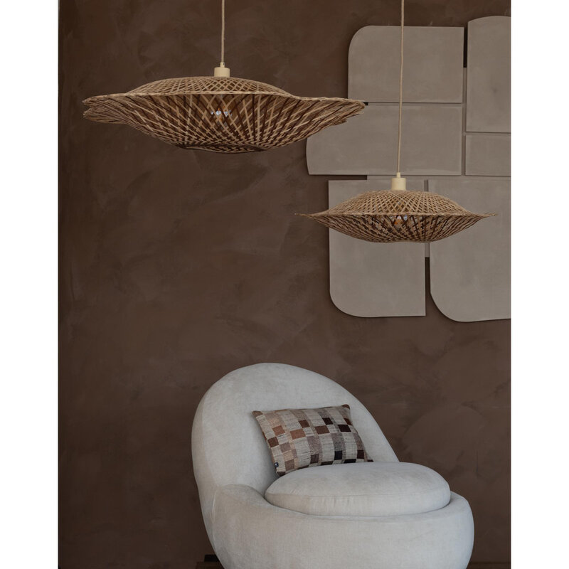 Good&Mojo-collectie Hanglamp Madura - Naturel - bruin - Ø22cm