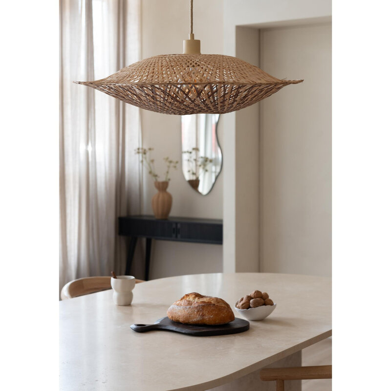 Good&Mojo-collectie Hanglamp Madura - Naturel - bruin - Ø22cm