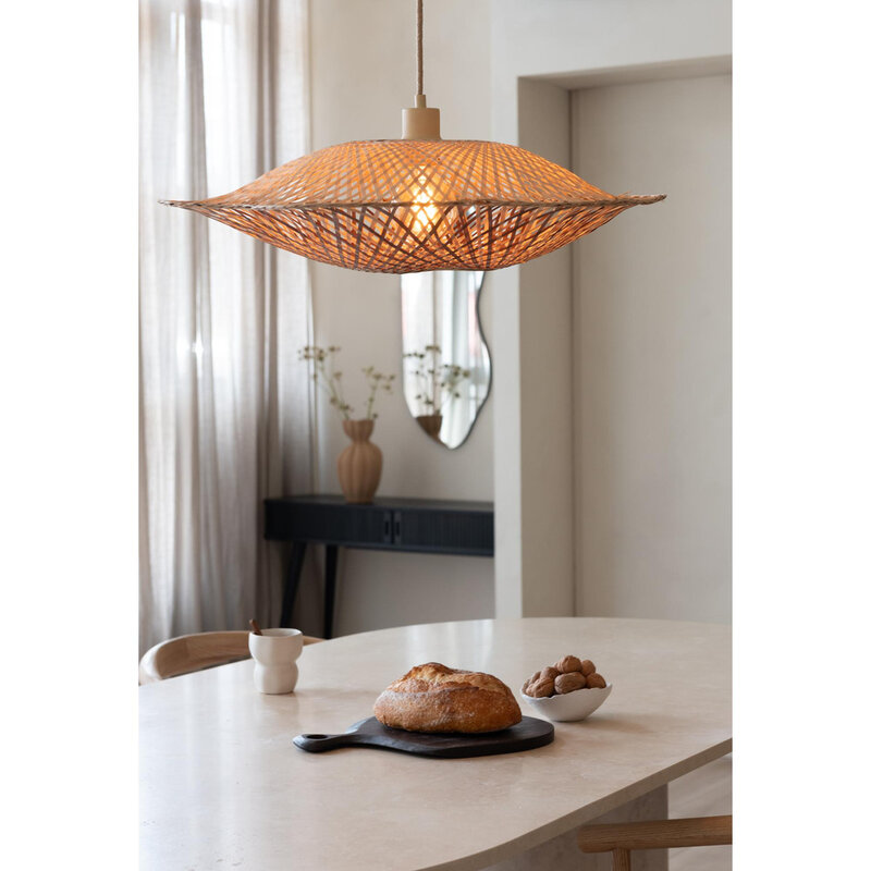 Good&Mojo-collectie Hanglamp Madura - Naturel - bruin - Ø22cm