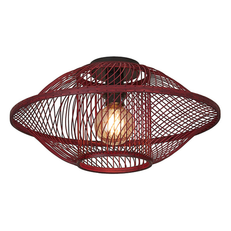Good&Mojo-collectie Plafonniere Maui - Bordeaux - Ø50cm