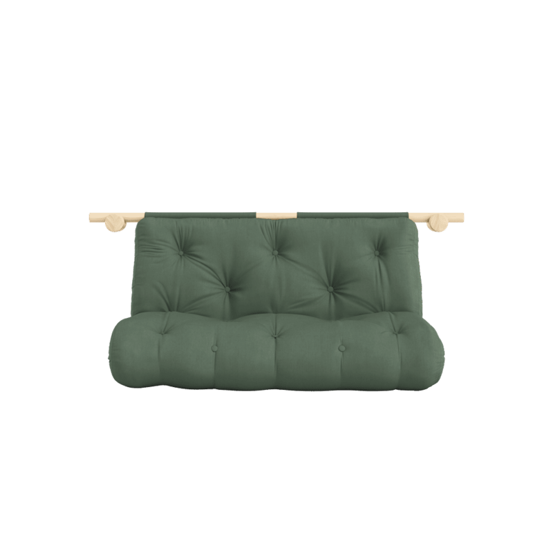 Karup Design-collectie HOOKED RAW 135 x 200 W. BRAVO MATTRESS OLIVE GREEN