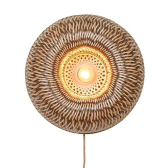 Good&Mojo Wandlamp Barbados - Naturel - Ø35cm