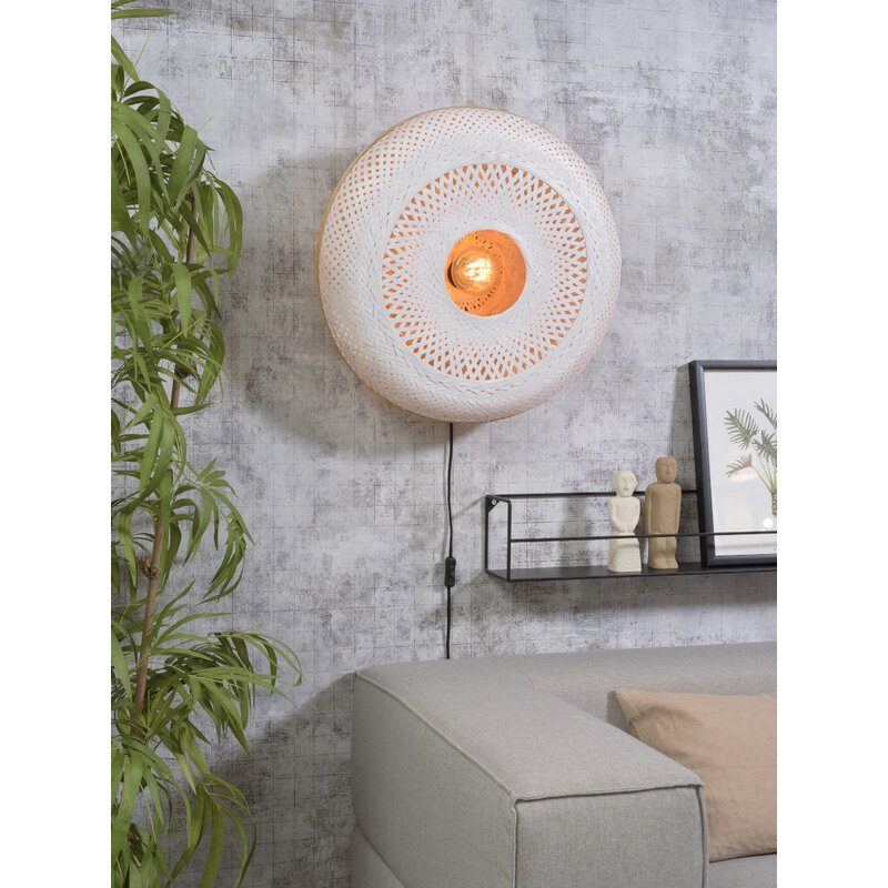 Good&Mojo-collectie Wall lamp Palawan 60x15cm nat./white, L