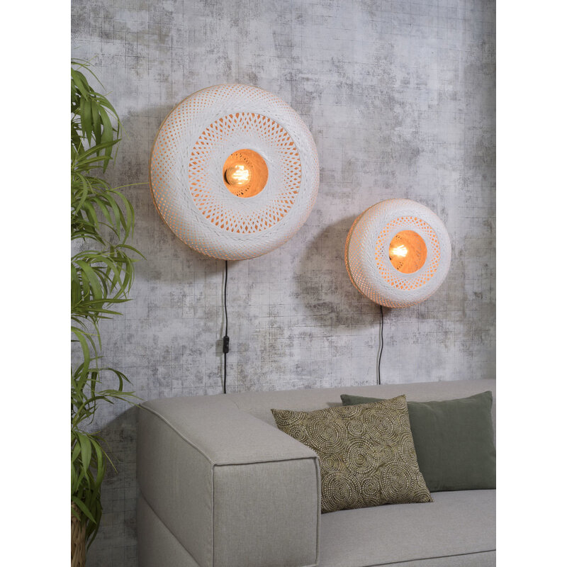 Good&Mojo-collectie Wall lamp Palawan 60x15cm nat./white, L