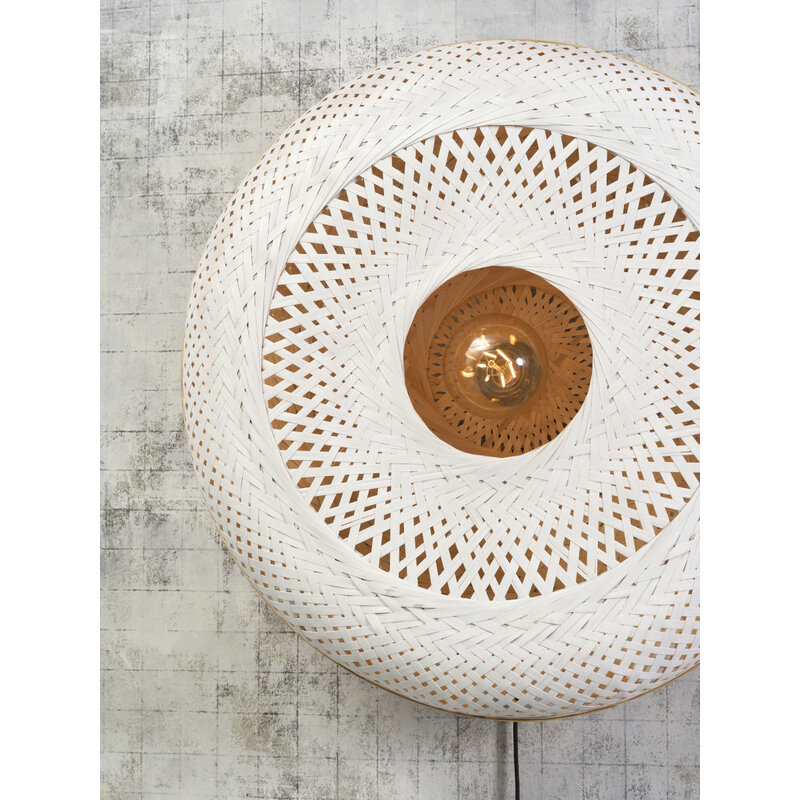 Good&Mojo-collectie Wandlamp Palawan 60cm naturel/wit L