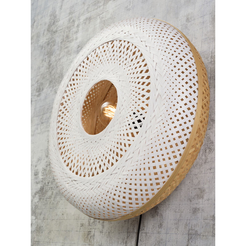 Good&Mojo-collectie Wall lamp Palawan 60x15cm nat./white, L