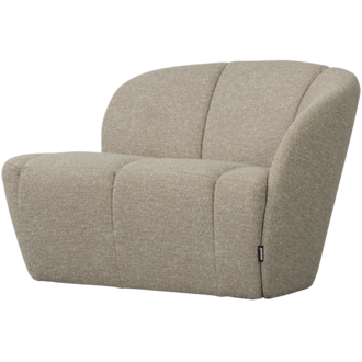 WOOOD Mojo 2-Zits Bankje Rechts Boucle Beige Melange