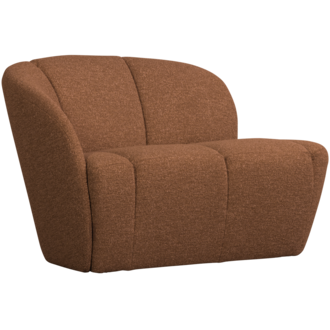 WOOOD Mojo 2-Zits Bankje Links Boucle Roestbruin Melange