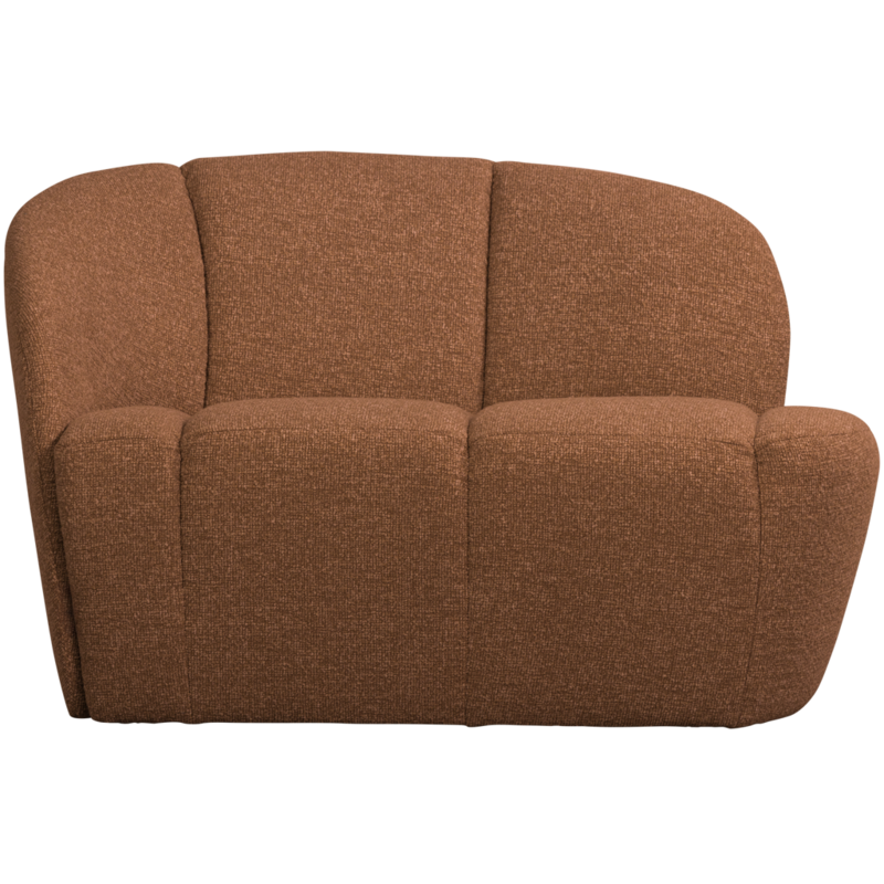WOOOD-collectie Mojo 2-Zits Bankje Links Boucle Roestbruin Melange