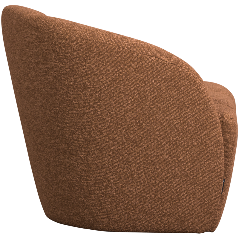 WOOOD-collectie Mojo 2-Zits Bankje Links Boucle Roestbruin Melange