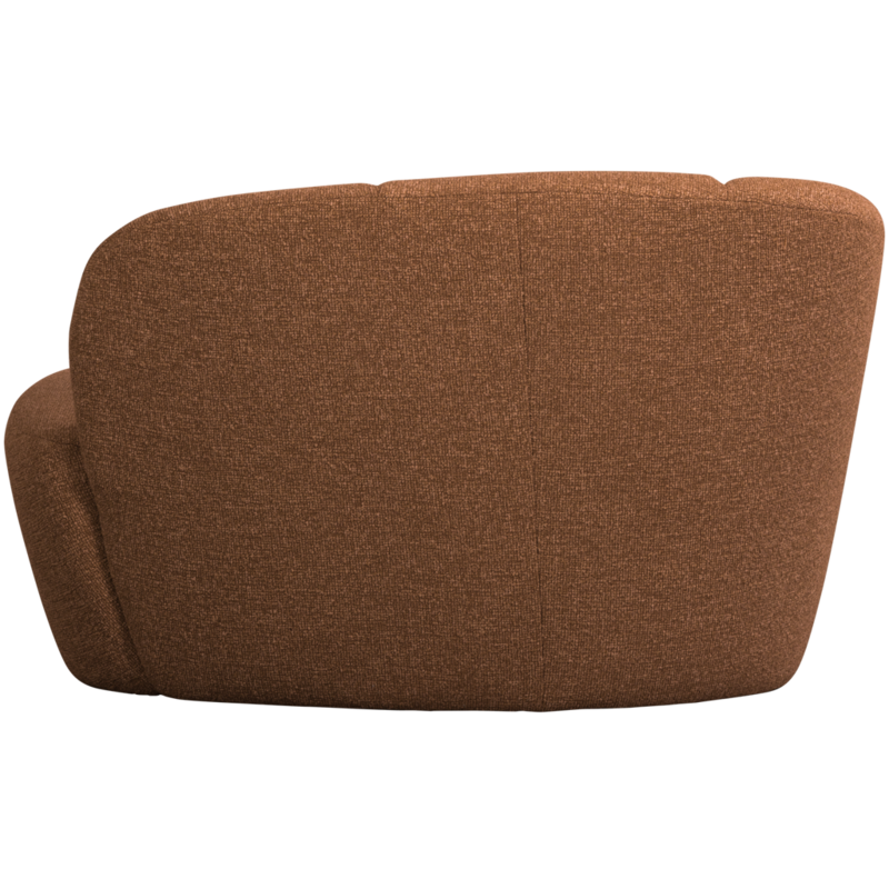 WOOOD-collectie Mojo 2-Zits Bankje Links Boucle Roestbruin Melange