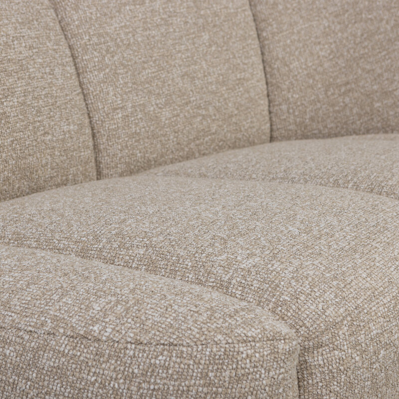 WOOOD-collectie Mojo 2-Zits Bankje Rechts Boucle Beige Melange
