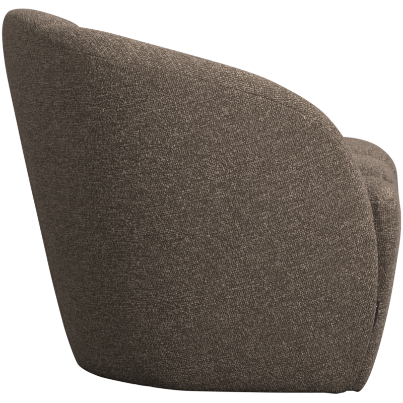 WOOOD-collectie Mojo 2-Zits Bankje Links Boucle Bruin Melange
