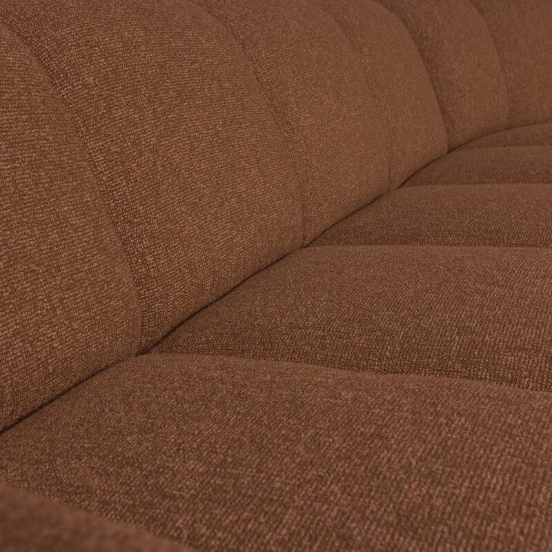 WOOOD-collectie Mojo Hoekbank Rechts Boucle Roestbruin Melange