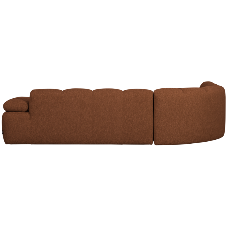 WOOOD-collectie Mojo Hoekbank Links Boucle Roestbruin Melange