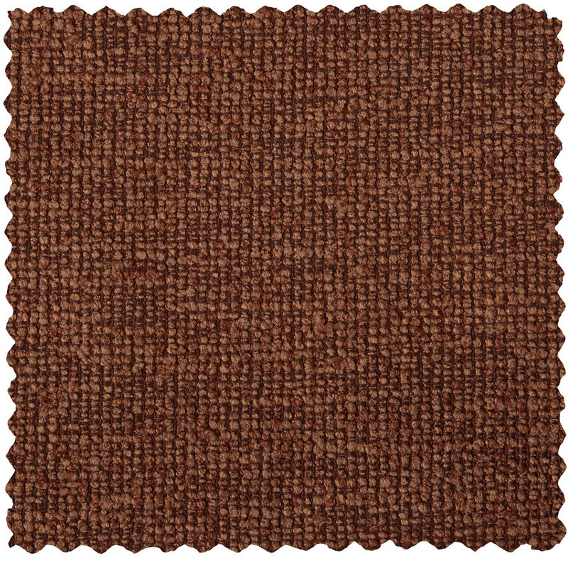 WOOOD-collectie Mojo Hoekbank Links Boucle Roestbruin Melange