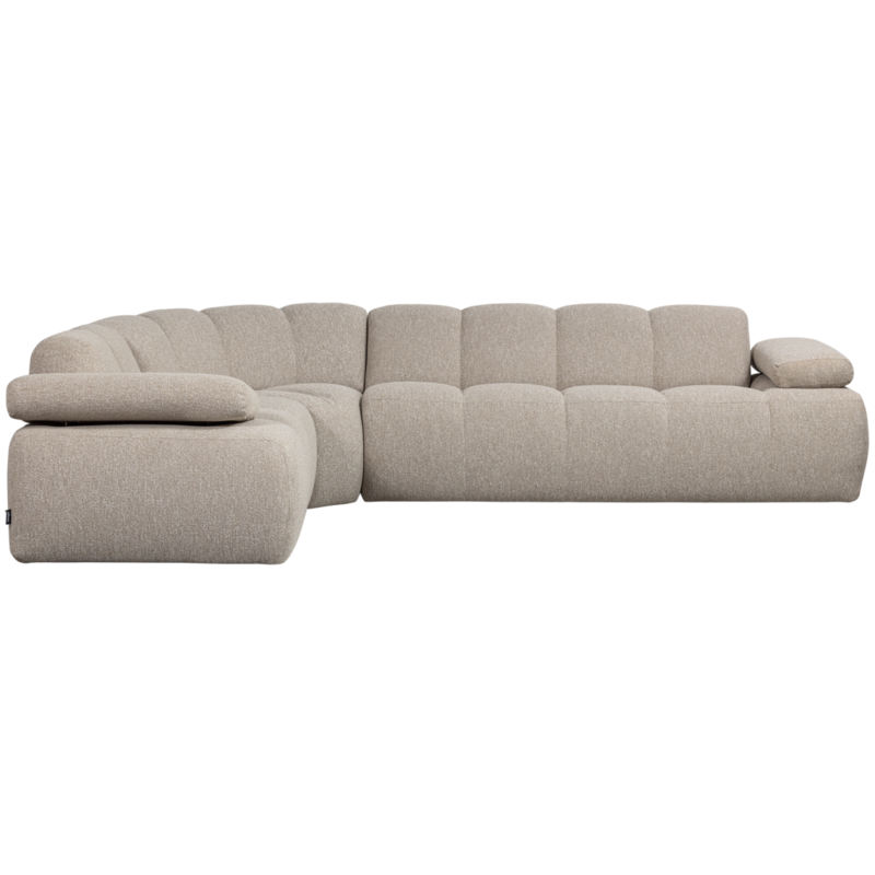 WOOOD-collectie Mojo Hoekbank Links Boucle Beige Melange