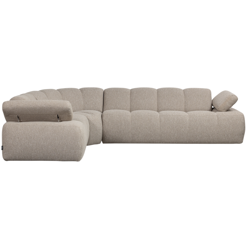 WOOOD-collectie Mojo Hoekbank Links Boucle Beige Melange
