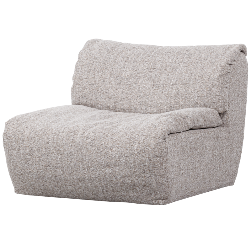WOOOD-collectie Baggy 1-Zits Geweven Stof Naturel Melange