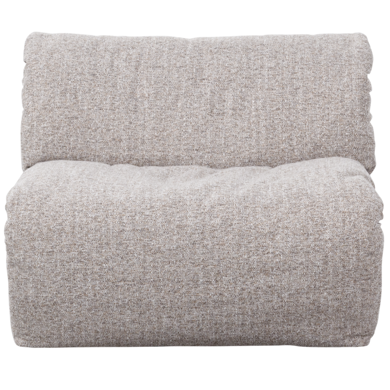WOOOD-collectie Baggy 1-Zits Geweven Stof Naturel Melange