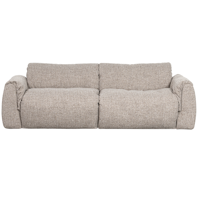 WOOOD-collectie Baggy 2-Zits Bank Geweven Stof Naturel Melange