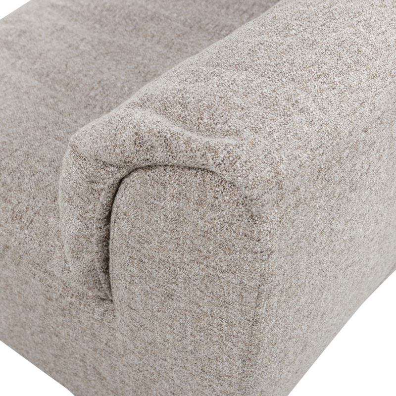 WOOOD-collectie Baggy 1-Zits Geweven Stof Naturel Melange