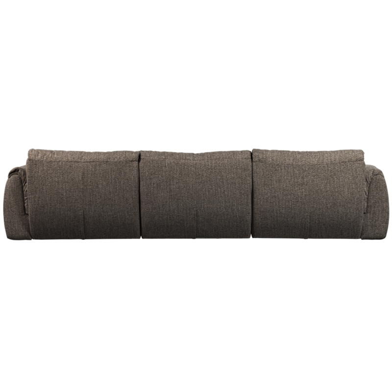 WOOOD-collectie Baggy 3-Zits Bank Geweven Stof Warmgrijs Melange