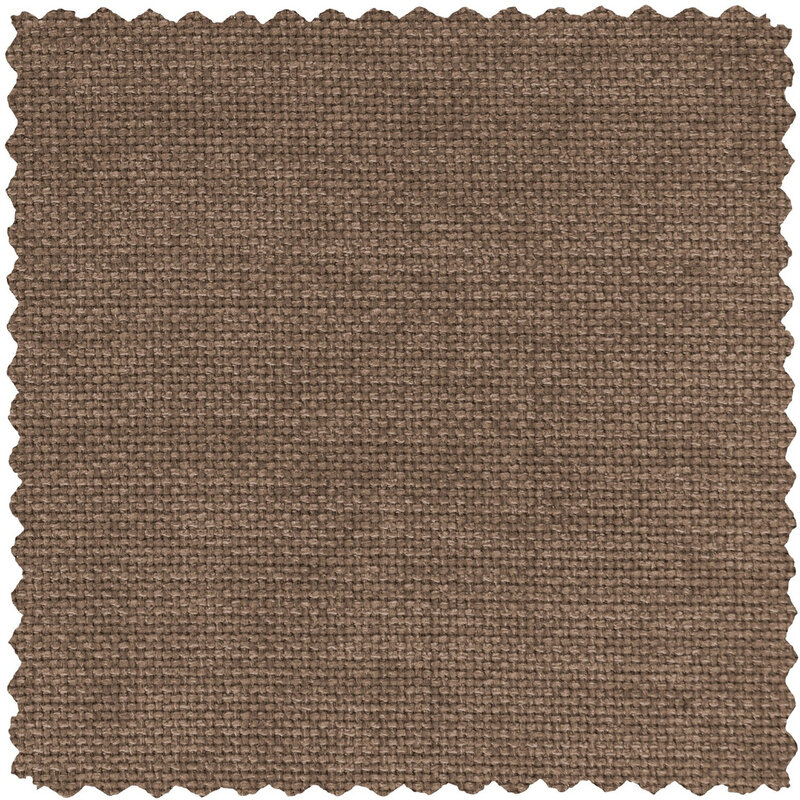 WOOOD-collectie Baggy Hoekbank Rechts Geweven Chenille Bruin