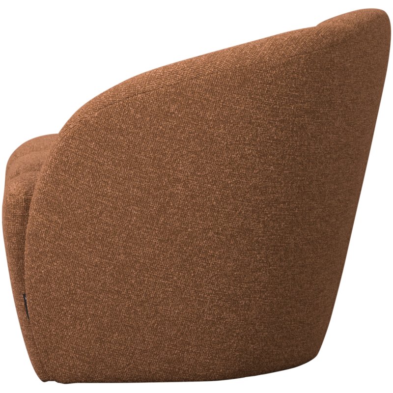 WOOOD-collectie Mojo 2-Zits Bankje Rechts Boucle Roestbruin Melange
