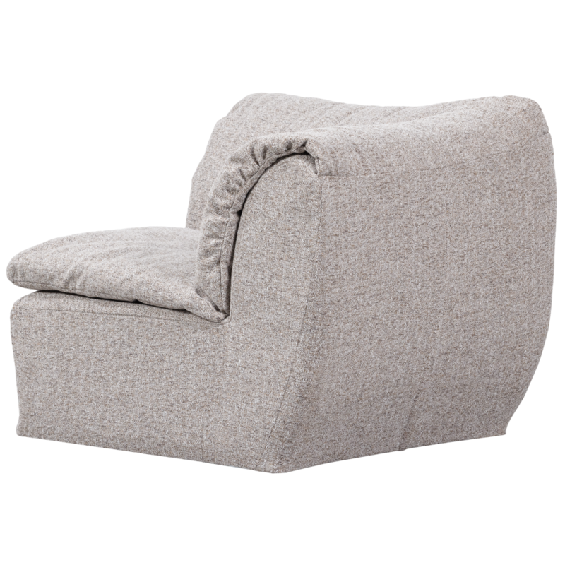 WOOOD-collectie Baggy Hoekelement Geweven Stof Naturel Melange