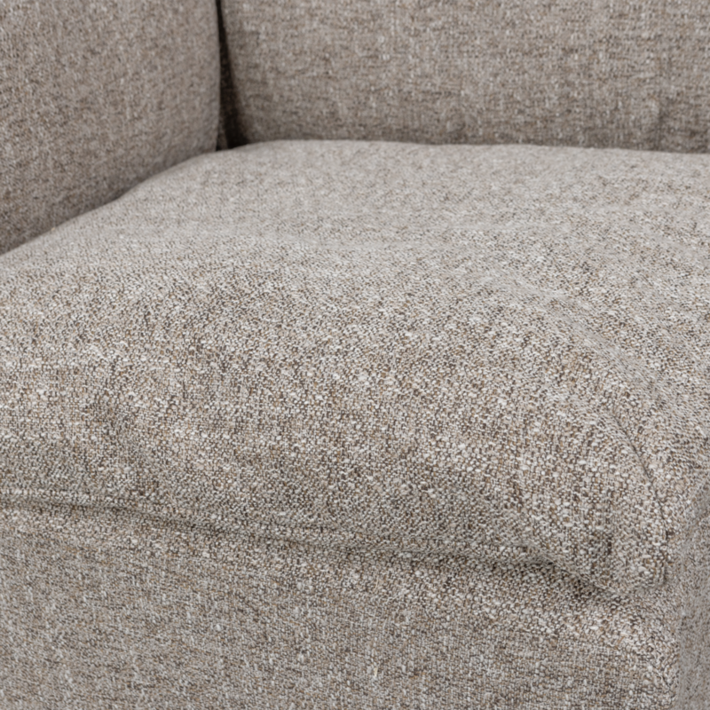 WOOOD-collectie Baggy Hoekelement Geweven Stof Naturel Melange