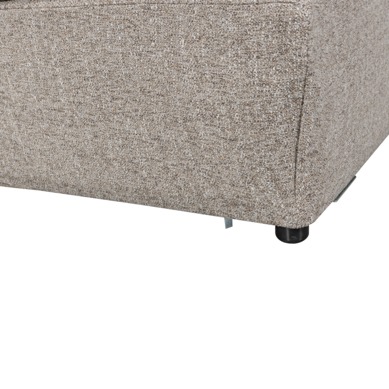 WOOOD-collectie Baggy Hoekelement Geweven Stof Naturel Melange