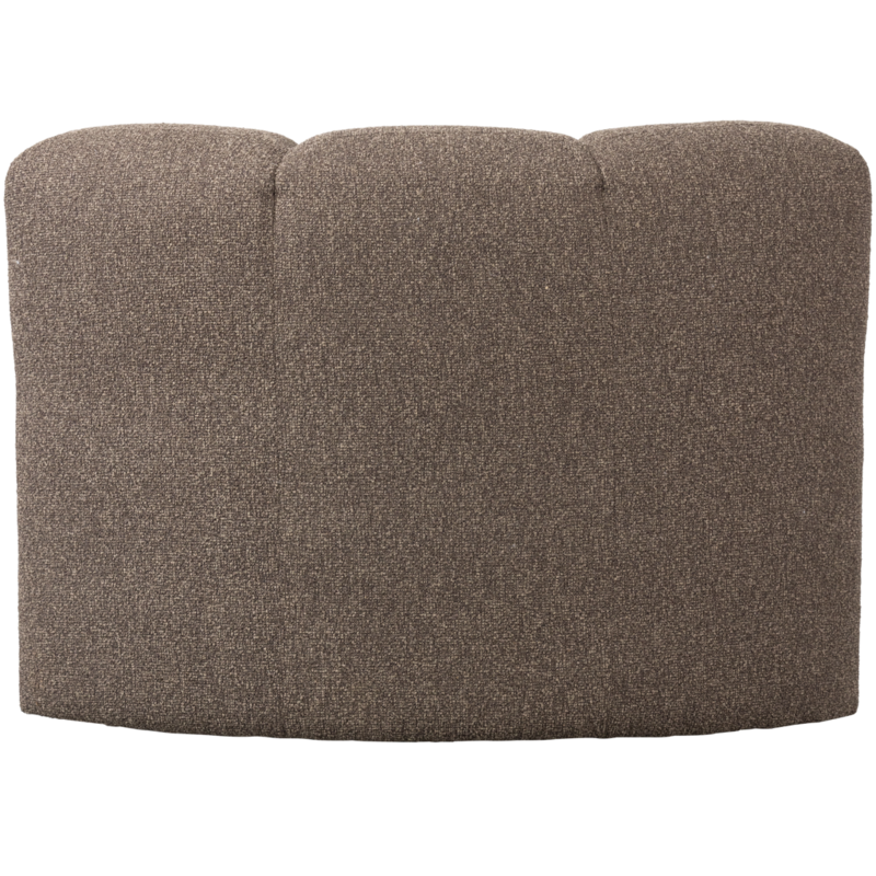 WOOOD-collectie Mojo Eetbankje Hoek Met Rugleuning Boucle Bruin Melange