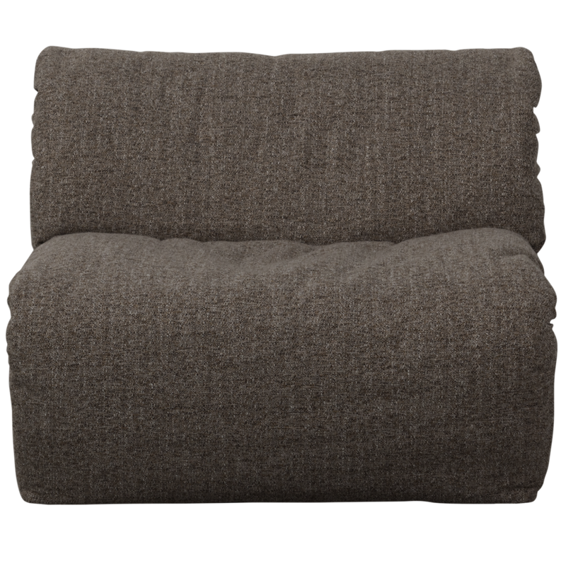 WOOOD-collectie Baggy 1-Zits Geweven Stof Warmgrijs Melange